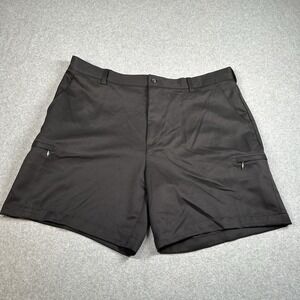 IZOD Golf Classic Black Shorts Mens 40 Performance Stretch Casual